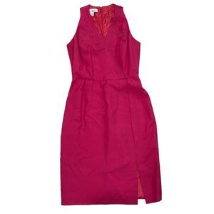 GILLIAN Vintage (1994) 💯% Silk Sleeveless Pink Dress Size 6 NWT